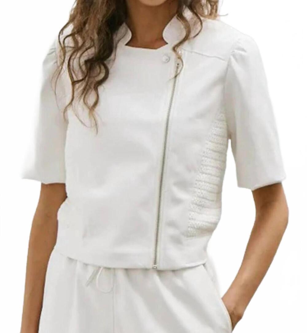 NEW MELISSA NEPTON freddy jacket in off white